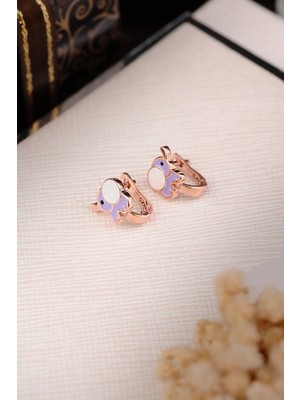 Normadia 925 Ayar Gümüş Fil Model Çocuk J Küpe, Şık ve Zarif Tasarım