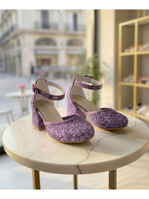 Surpie Shoes Çocuk Topuklu Ayakkabı, Çocuk Kısa Topuklu Ayakkabı