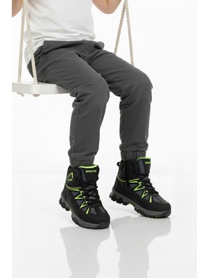Aspor Siyah Gri Polarlı Erkek Çocuk Outdoor Bot