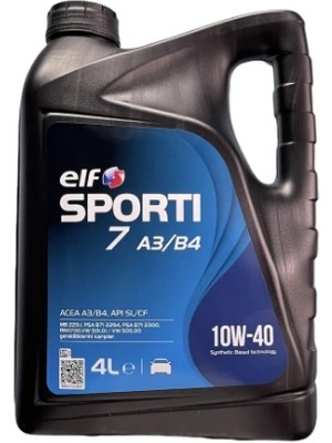 Elf Sporti 7 10W40 A3, B4 4 Litre Motor Yağı