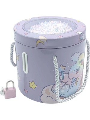 Platin Store Pilatin Kilitli Metal Yuvarlak Kumbara Zeyd