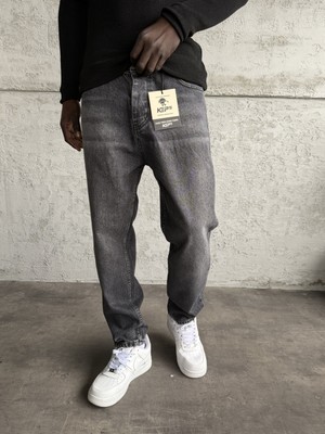 KağanKY Füme Taşlamalı Boyfriend Jean