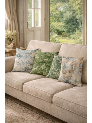 Evdek Çift Tarafı Baskılı 4’lü Kırlent Kılıfı 6EOD19