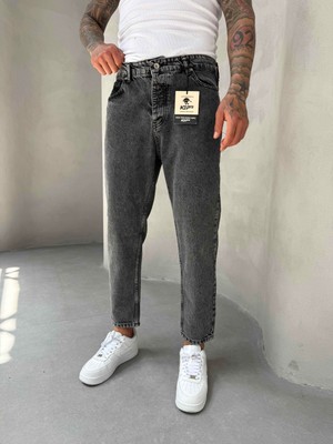 KağanKY Füme Yıkamalı Boyfriend Jean