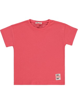 Civil Girls Basic 2-5 Yaş Tişört - Kırmızı 3-4 Yaş