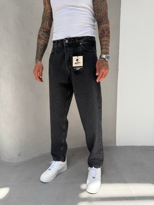 KağanKY Füme Ballon Fit Boyfriend Jean