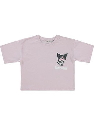 Kuromi 10-13 Yaş Tişört - Lila 10-11 Yaş