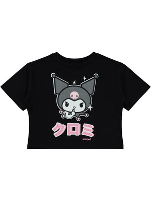 Kuromi 2-5 Yaş Tişört - Siyah 3-4 Yaş
