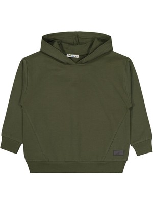 Civil Boys No Etiketli 6-9 Yaş Kapüşonlu  Sweatshırt - Haki 6-7 Yaş