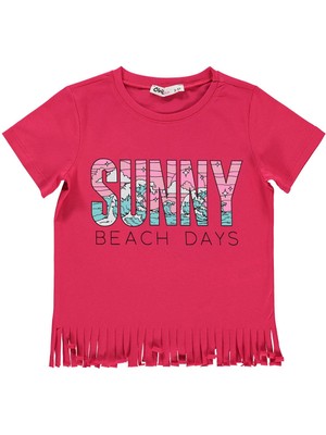 Civil Girls Sunny Baskılı 2-5 Yaş Tişört - Pembe 2-3 Yaş