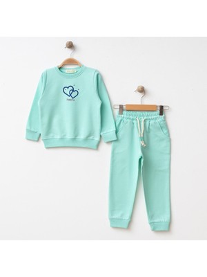 Bebolly 2li Takım Happy Baskılı Mint