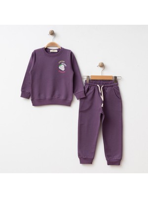 Bebolly 2li Takım You're Berry Baskılı Mor