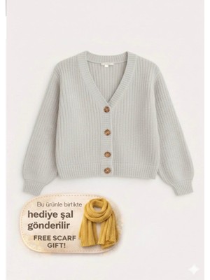 Yuga Knitting Kadın Basic Günlük Düğmeli Örgü Hırka