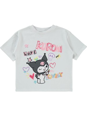Kuromi 2-5 Yaş Tişört - Beyaz 2-3 Yaş
