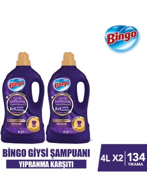 Bingo Giysi Şampuanı 2in 1 Yıpranma Karşıtı 4LX2