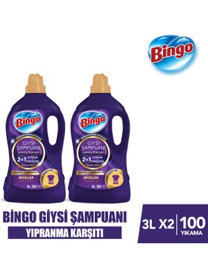 Bingo Giysi Şampuanı 2in 1 Yıpranma Karşıtı 3LX2