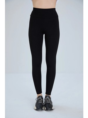 Thin Shop Kadın Siyah Yüksek Bel Toparlayıcı Tayt