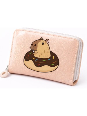 Uccello Kız Çocuk Simli Fermuarlı Cüzdan – Kartlık ve Bozuk Paralı Bölmeli