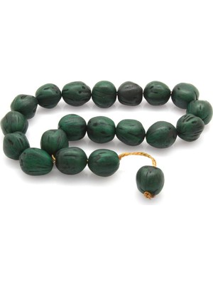 Delixa Tesbihane Sistemli Doğal Kesim Yeşil Renk Kokulu Andız Ağacı Efe Tesbih