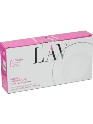 Hepta Collection Vera 6'lı Çay Tabağı