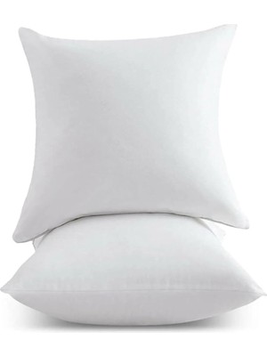 Hepta Collection 2 Adet Kırlent Iç Yastık Ekstra Dolgun 350GR Koltuk Yastığı Balkon Bahçe Aksesuar Yastığı 45X45