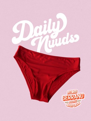 Daily Nuuds Gunluk Kesim Kadin Ic Camasiri (Xs-Xl Tek Beden) - Kirmizi (Cherry Red)