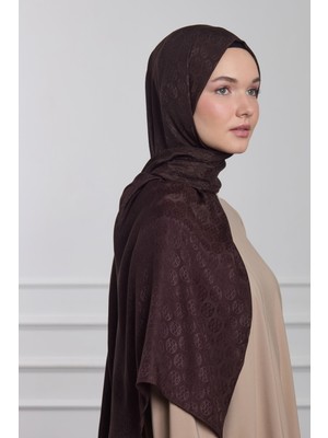 Maq Design Shine Silky Jakarlı Şal