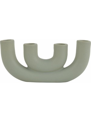 Hepta Collection Home Martina 4lü Dekoratif Şamdan Su Yeşili