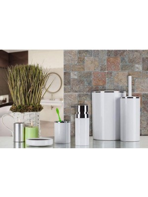 Hepta Collection Lenox Banyo Seti, 5 Parça, Beyaz