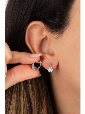 Normadia Çiçek Figürlü Renkli Çocuk J Küpe 5-15 Yaş