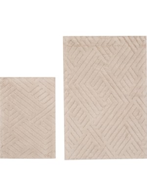 Hepta Collection Concept Milan 2'li Banyo Paspas Seti Bej