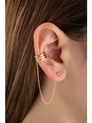 Normadia 925 Ayar Gümüş Sallantılı Kıkırdak Küpe, Zarif ve Şık Tasarım