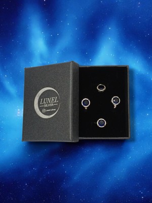 Lunel Silver Elmas Kesim Taşlı Gümüş Takı Seti - Kolye Ucu, Küpe ve Yüzük | Şık ve Göz Alıcı Tasarım