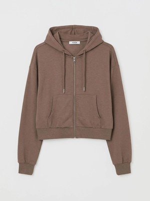 LC Waikiki Kapüşonlu Soft Touch Kadın Fermuarlı Sweatshirt  (S6)