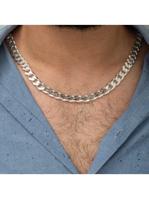 Fumeyabi Gümüş Gurmet Zincir Erkek Kolye