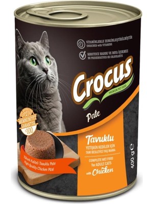 Hepta Collection Crocus Yetişkin Kedi Tavuklu Pate Yaş Mama 400G