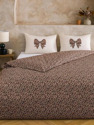 LC Waikiki Karışık Leopar Desenli Çift Kişilik Nevresim Seti  (S6)
