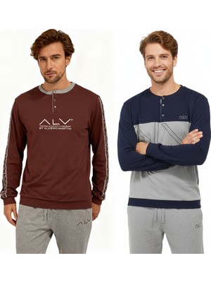 Bonbon Erkek Pamuklu 2 Adet 2'li Pijama Takımı BB2229