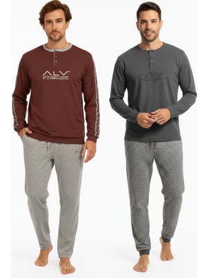 Bonbon Erkek Pamuklu 2 Adet 2'li Pijama Takımı BB2223