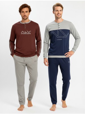 Bonbon Erkek Pamuklu 2 Adet 2'li Pijama Takımı BB2231