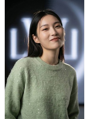 Lwl Kadın Mint Bisiklet Yaka Yumuşak Dokulu Işıltılı Triko Kazak