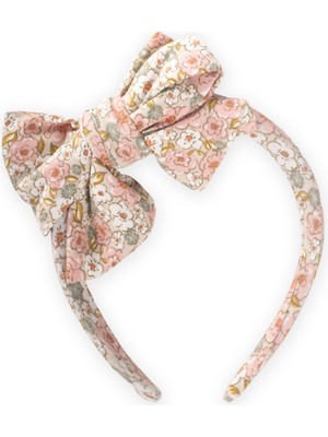 Cigit Büyük Fiyonklu Taç Bej Çiçekli