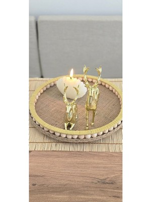 Muja Dec Dekoratif Ahşap Sunum Tepsisi