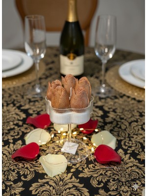 Akdeniz Home Opps Candle Özel Seri: Kiraz Çiçeği Kokulu Soya Wax El Yapımı Dekoratif Gül Mum