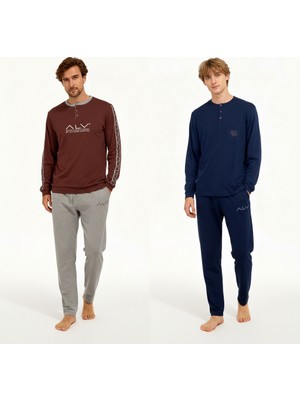 Bonbon Erkek Pamuklu Bohçalık Ve Çeyizlik 2 Adet 2'li Pijama Takımı BB2232