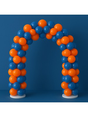 Balonsan Balon Seti 60 Adet ( Turuncu-Koyu Mavi)