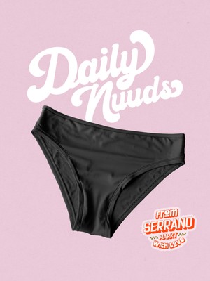 Daily Nuuds Gunluk Kesim Kadin Ic Camasiri (Xs-Xl Tek Beden) - Siyah (Bare Black)