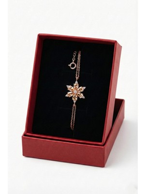 Çekirdek Jewelry 925 Ayar Gümüş Lotus Çiçeği Bileklik