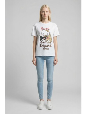 Rays 127 Baskılı Tişört Beyaz