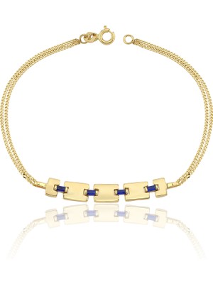 FAZ Kuyumculuk Blue Stack Altın Bileklik